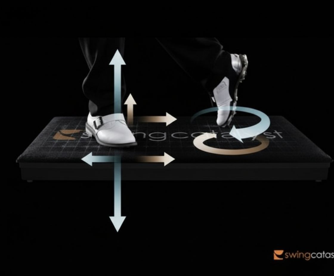Swing Catalyst motion plate demonstrating 3D force vectors